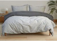 Постельное белье сатин Premium Lotus Home - Timeless Anthracite (Турция), полуторный